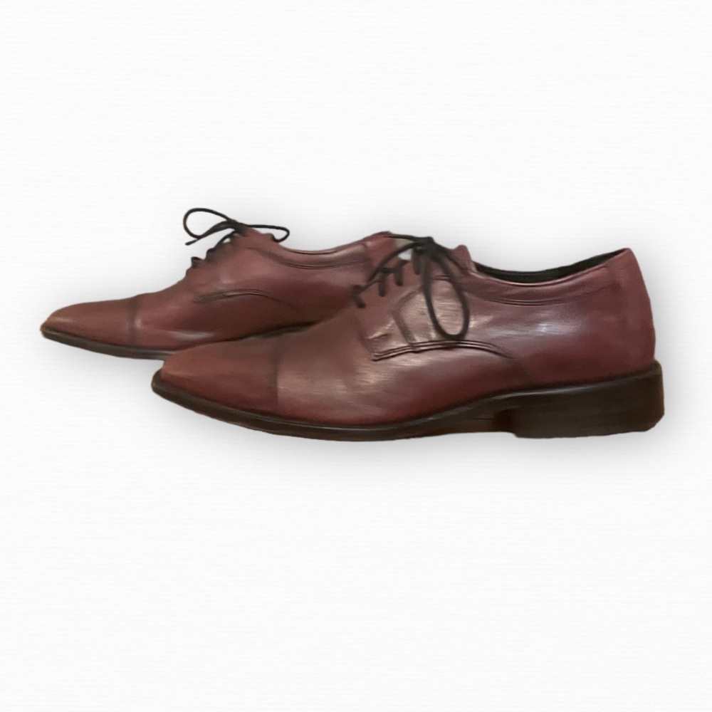 Johnston & Murphy Novick Brown Cap Toe Lace Up Oxford Shoes Size 9 - Picture 2 of 9